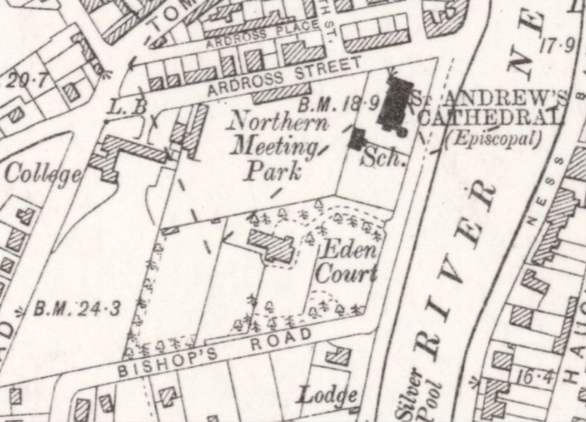 Inverness - Northern Meeting Park : Map credit National Library of Scotland